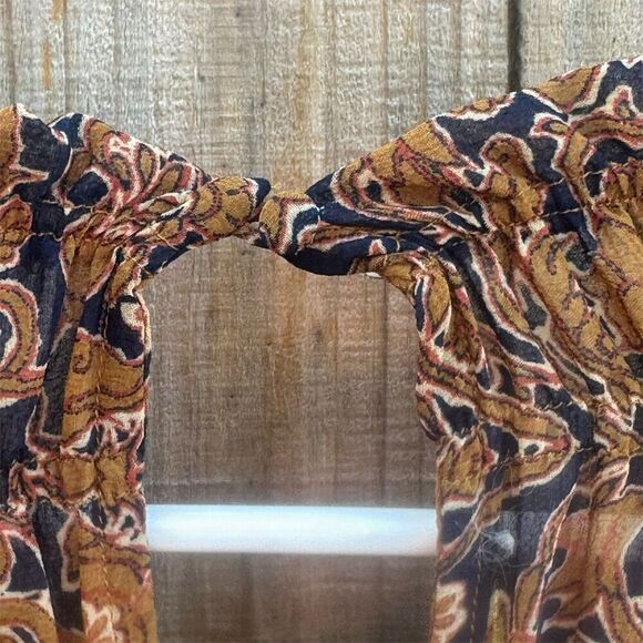 Free People Women's Floral Tunic Blouse Multicolor Size M Boho Style - Picture 5 of 5